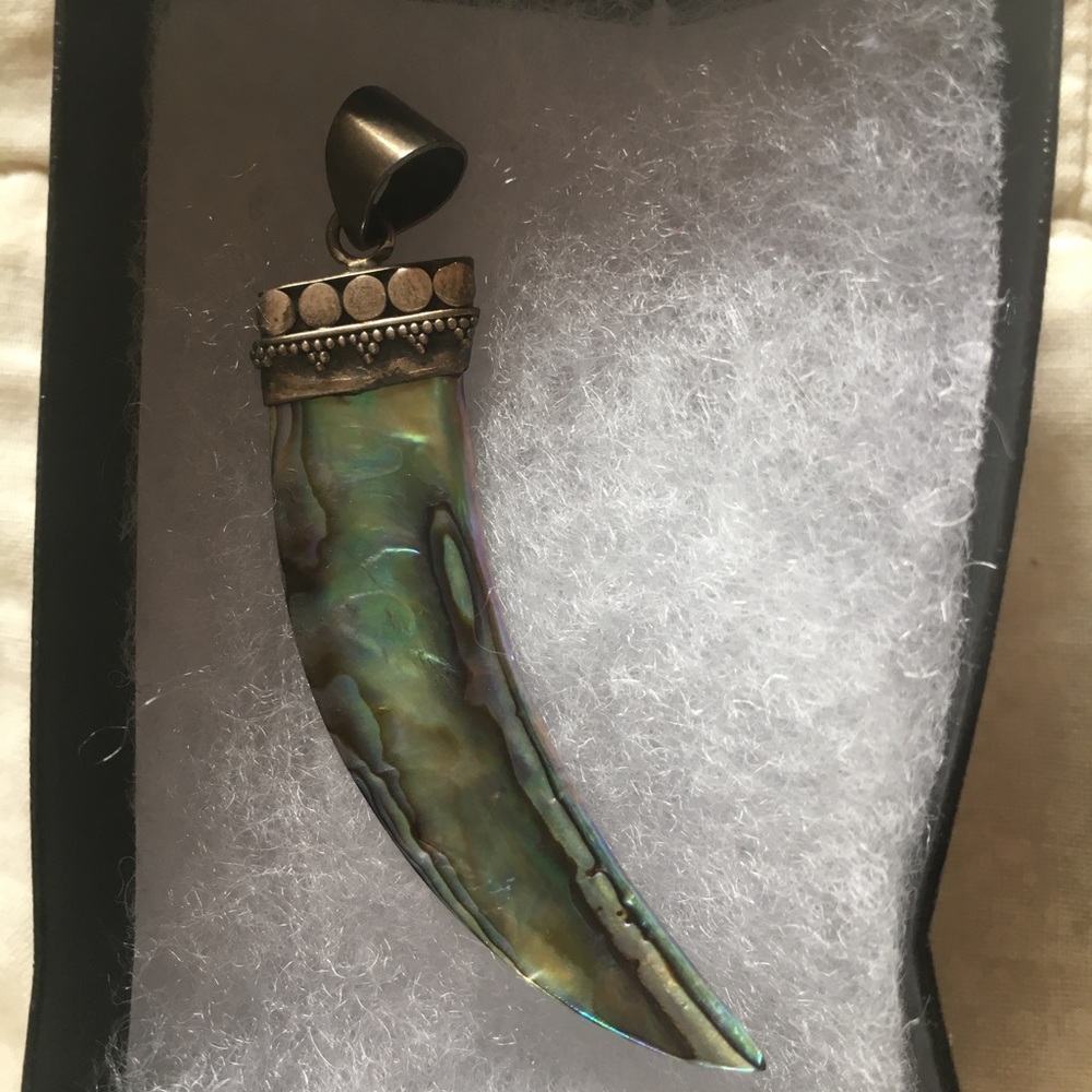 9.25 silver claw Pedent.